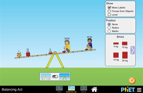 The motion of an object is determined by the sum of the forces acting on it; if the total force on the object is not zero, its motion will change. . Phet balancing act html5